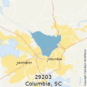 29203|29203 zip code map.